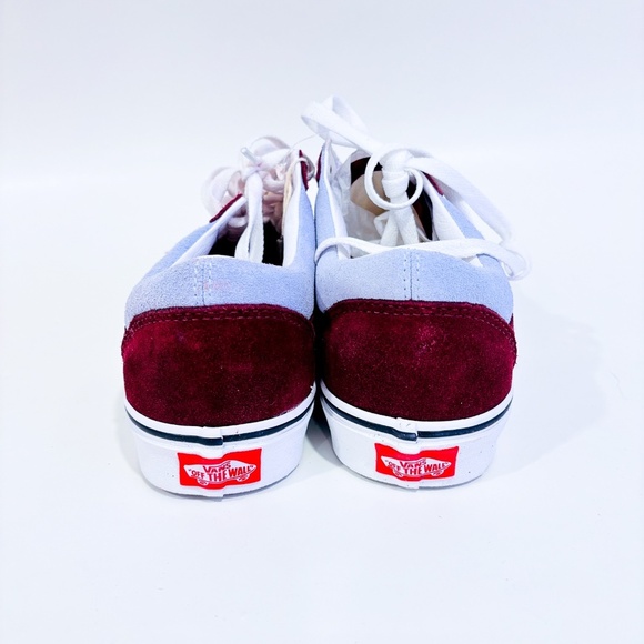 VANS Burgundy and Blue Old Skool Sneakers - Picture 6 of 8